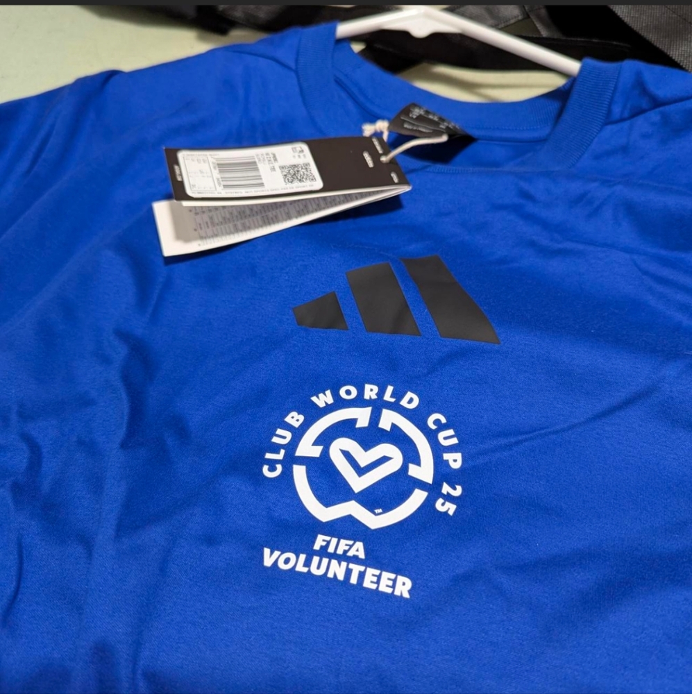 Adidas Blue FIFA Club World Cup Volunteer T-Shirt